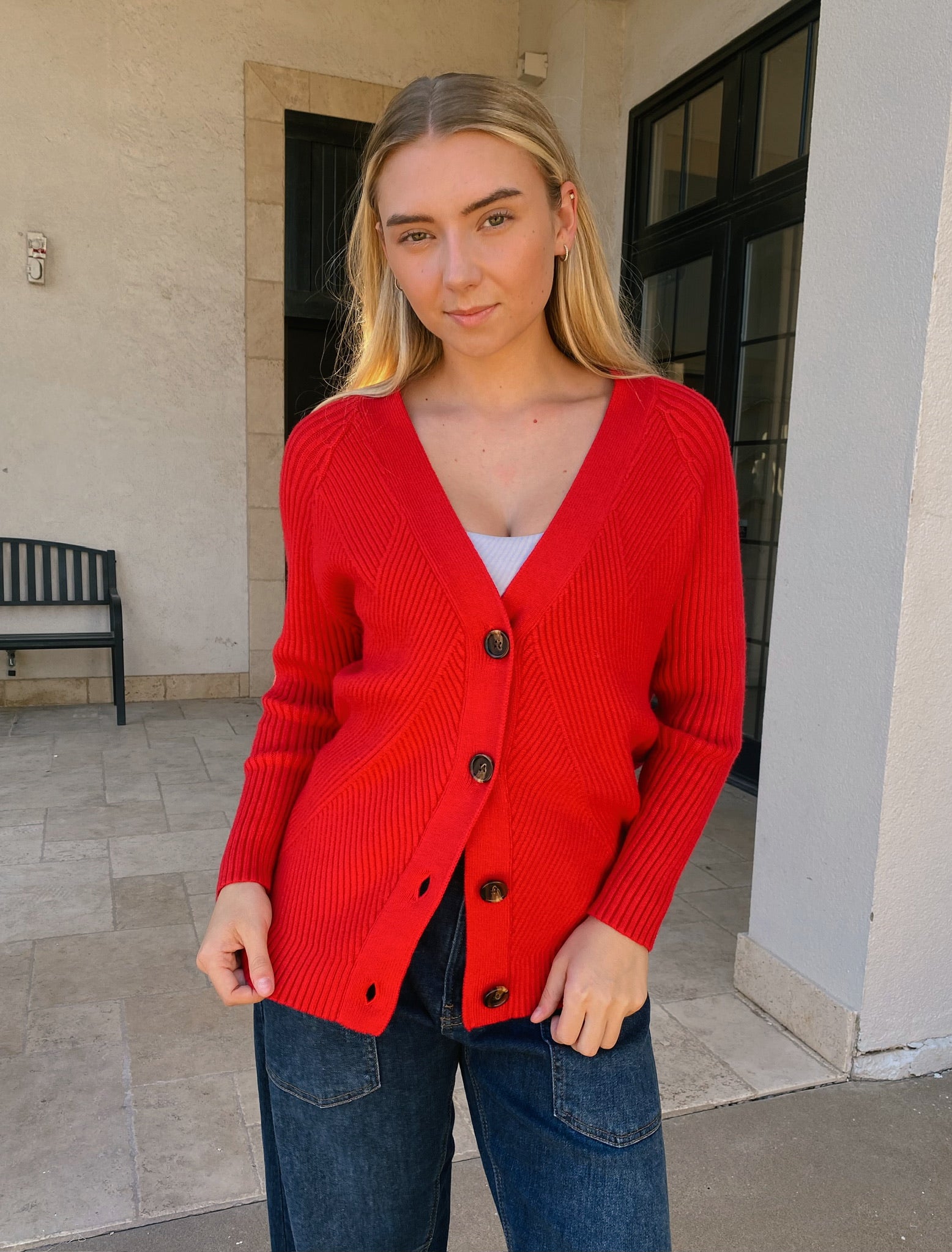 dRA Keiko Cardigan - Red