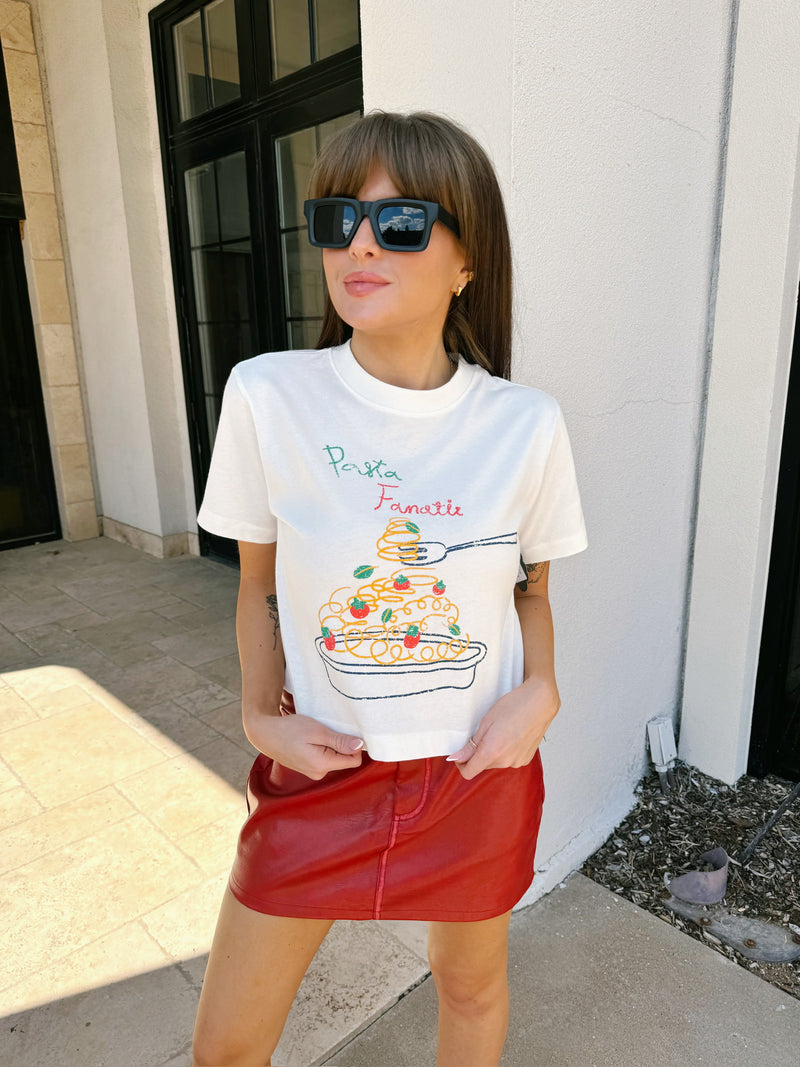 Pasta Fanatic Crop Tee