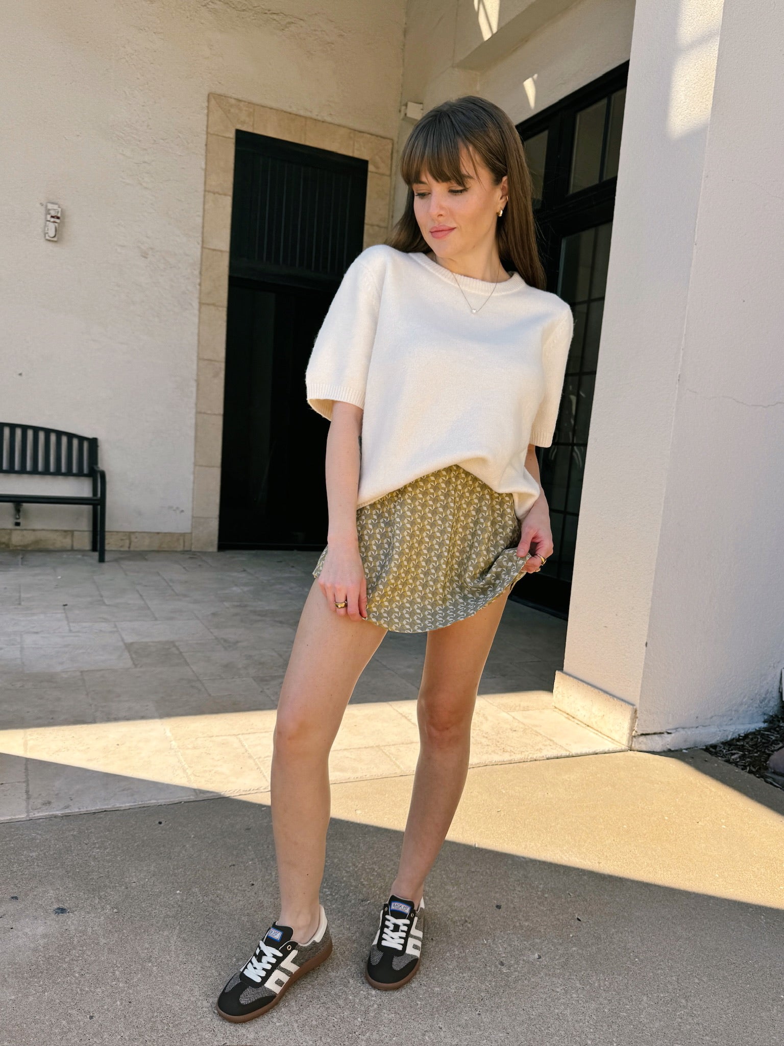 Sincerely Ours As Always Mini Skort - Jacquard