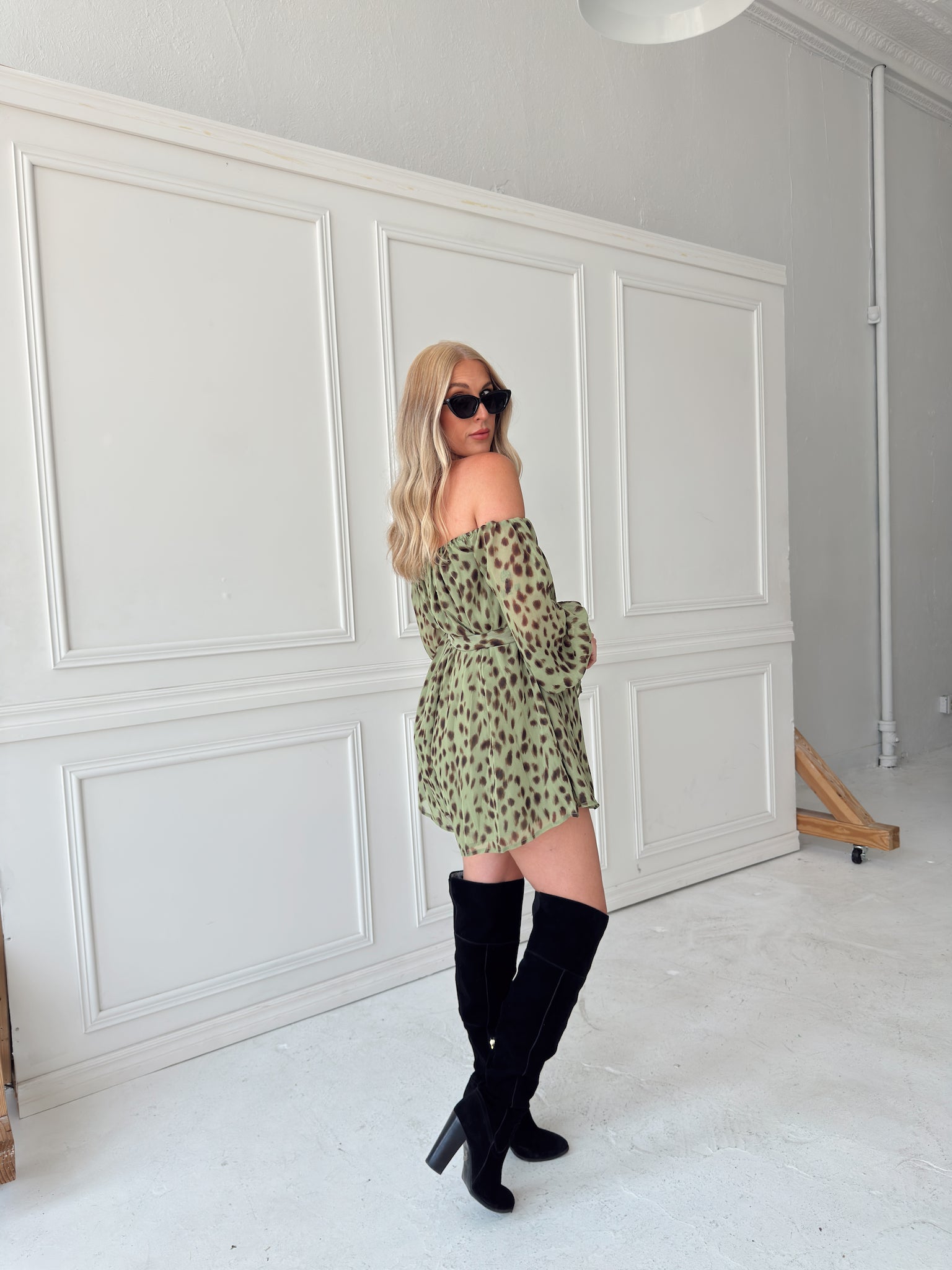Night Out Animal Print Romper