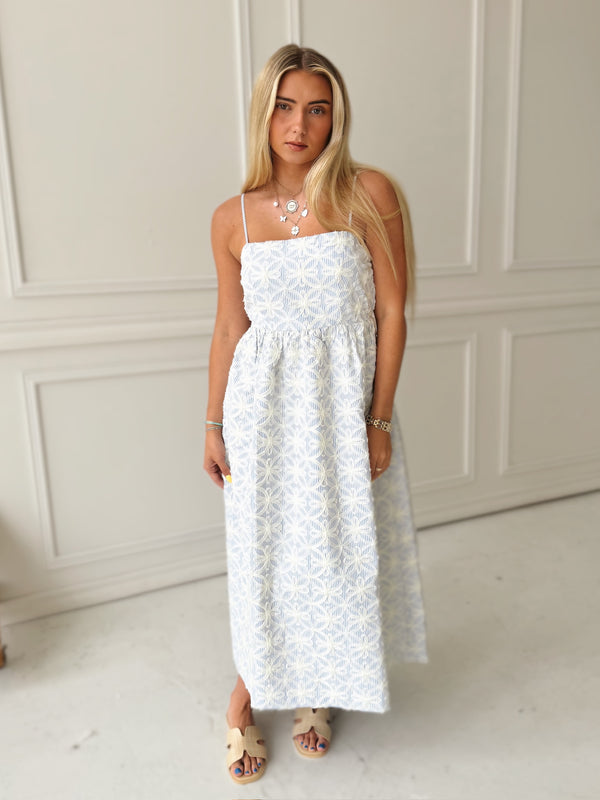 Claire Blue Midi Dress