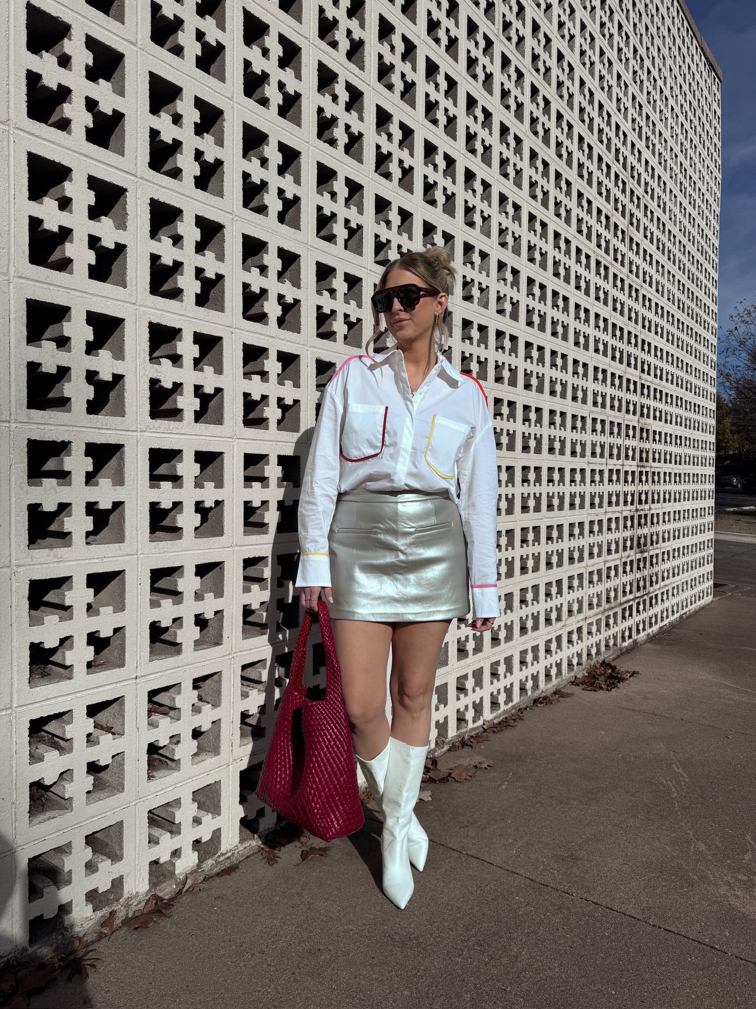 English Factory Flat Binding Detailed Shirt