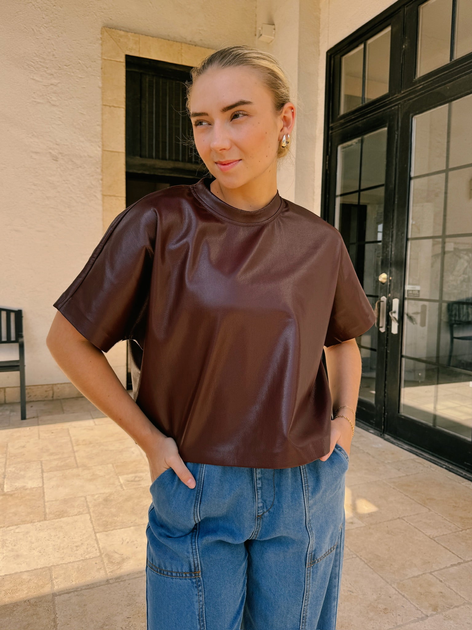 Frnch Bazin T-Shirt - Bordeaux