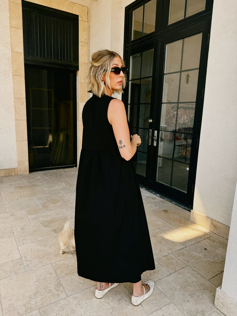 Day Date Cotton Sleeveless Midi Dress