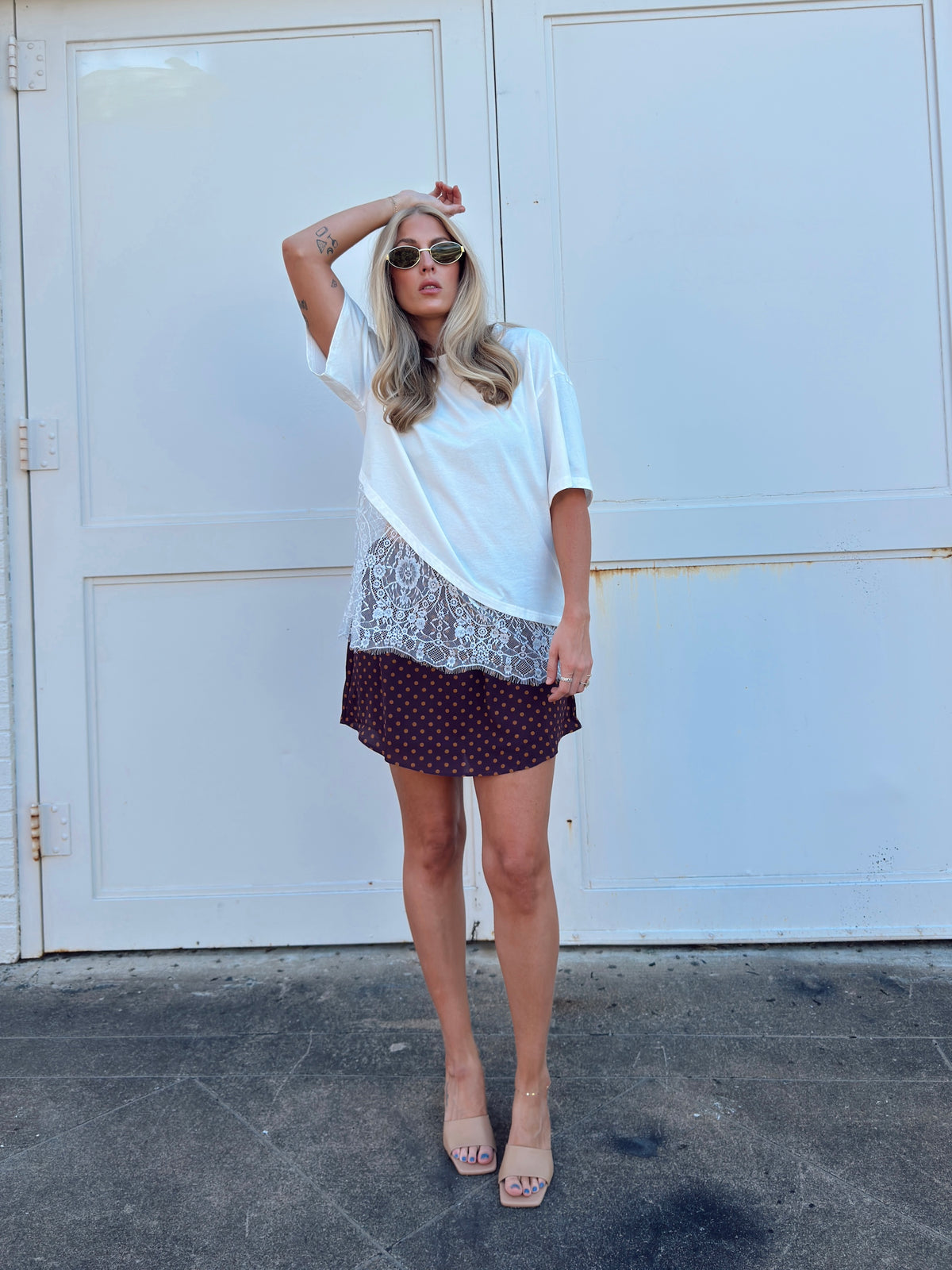 Taylor Polka Dot Mini Skort