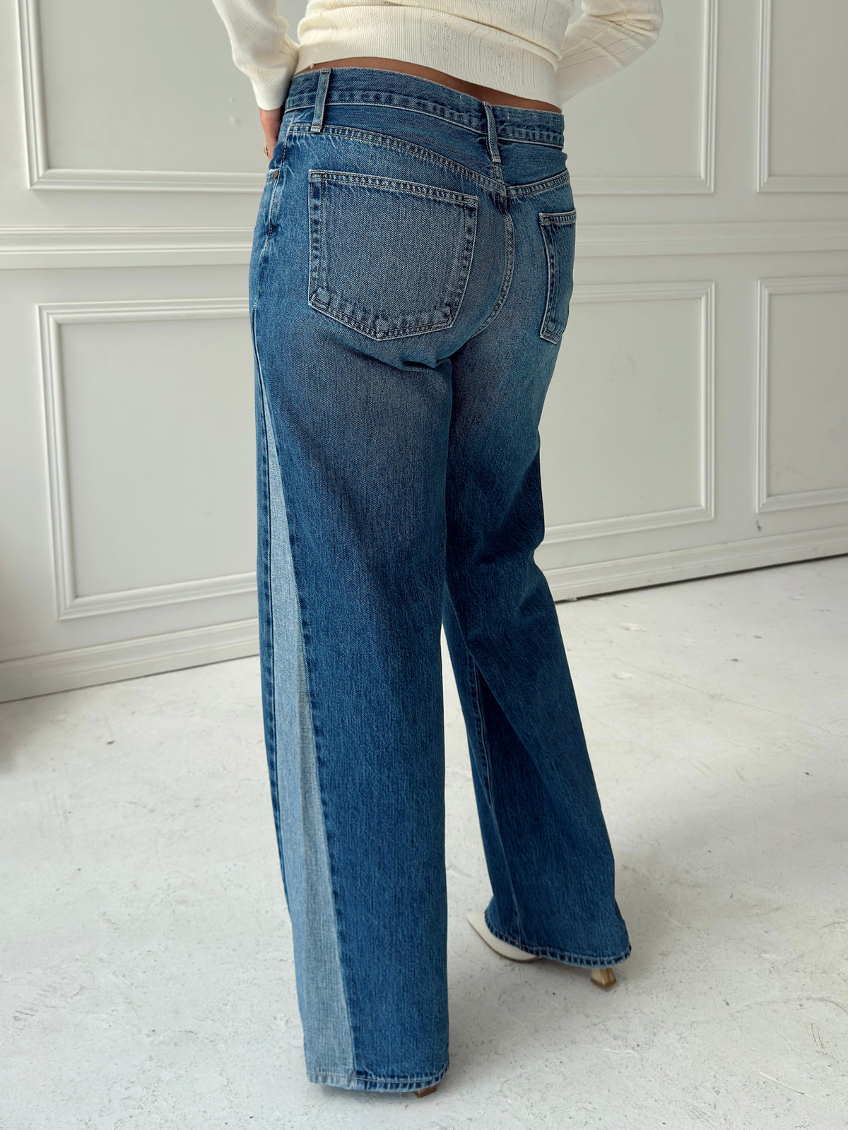 Madison Contrast Angle Seam Denim