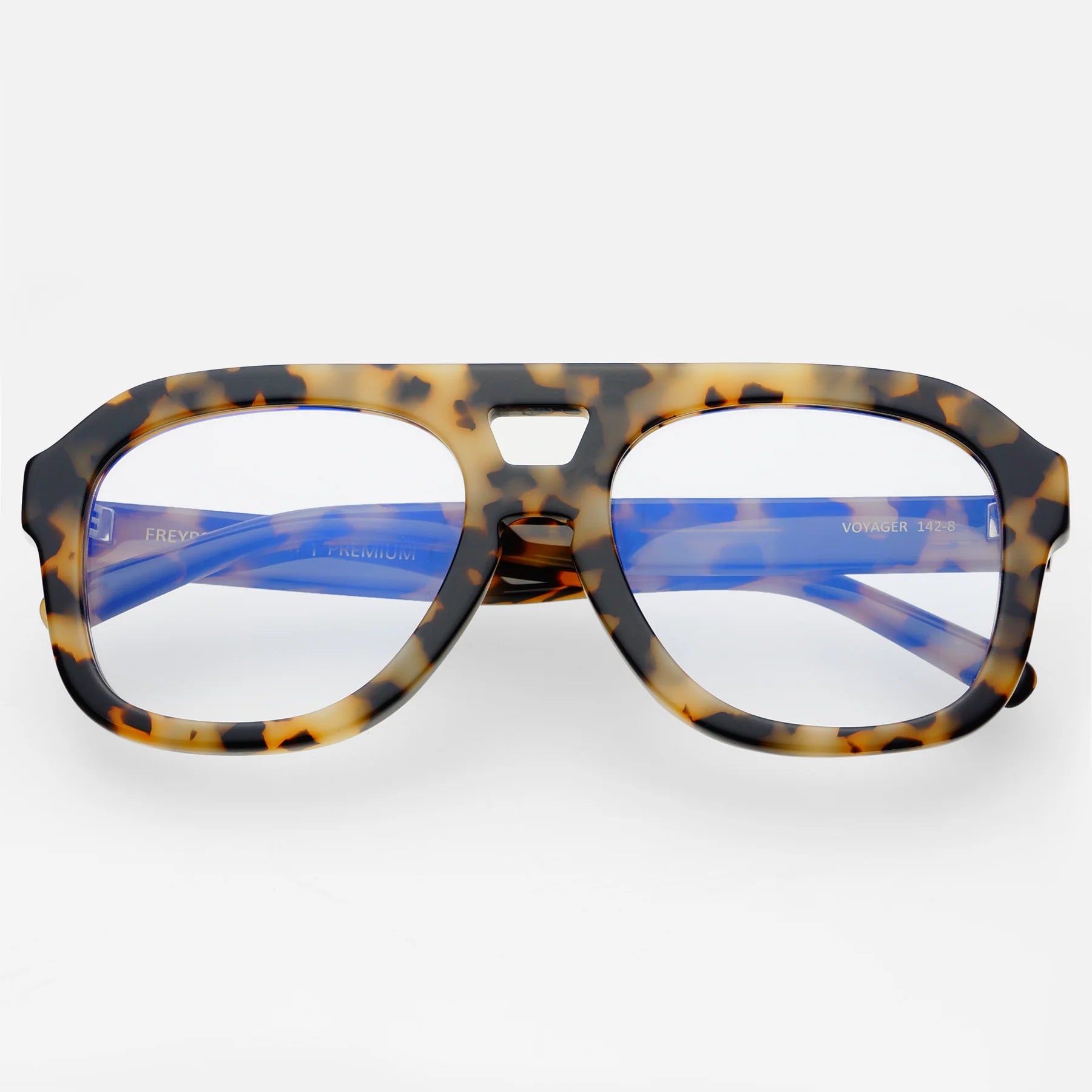Freyrs Eyewear Voyager Blue Light Readers - Milky Tortoise