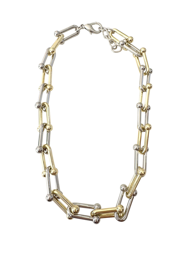 Gemelli Gia Two Tone Necklace