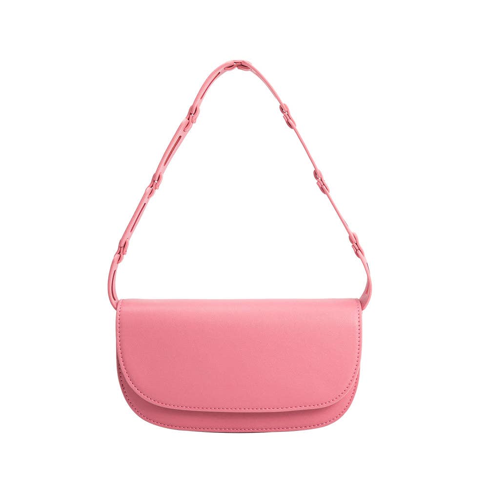Inez Pink Recycled Vegan Shoulder Bag