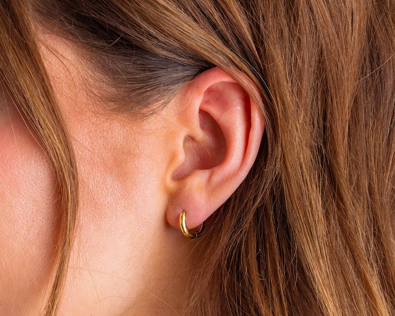 Julia Gold Huggie Earrings