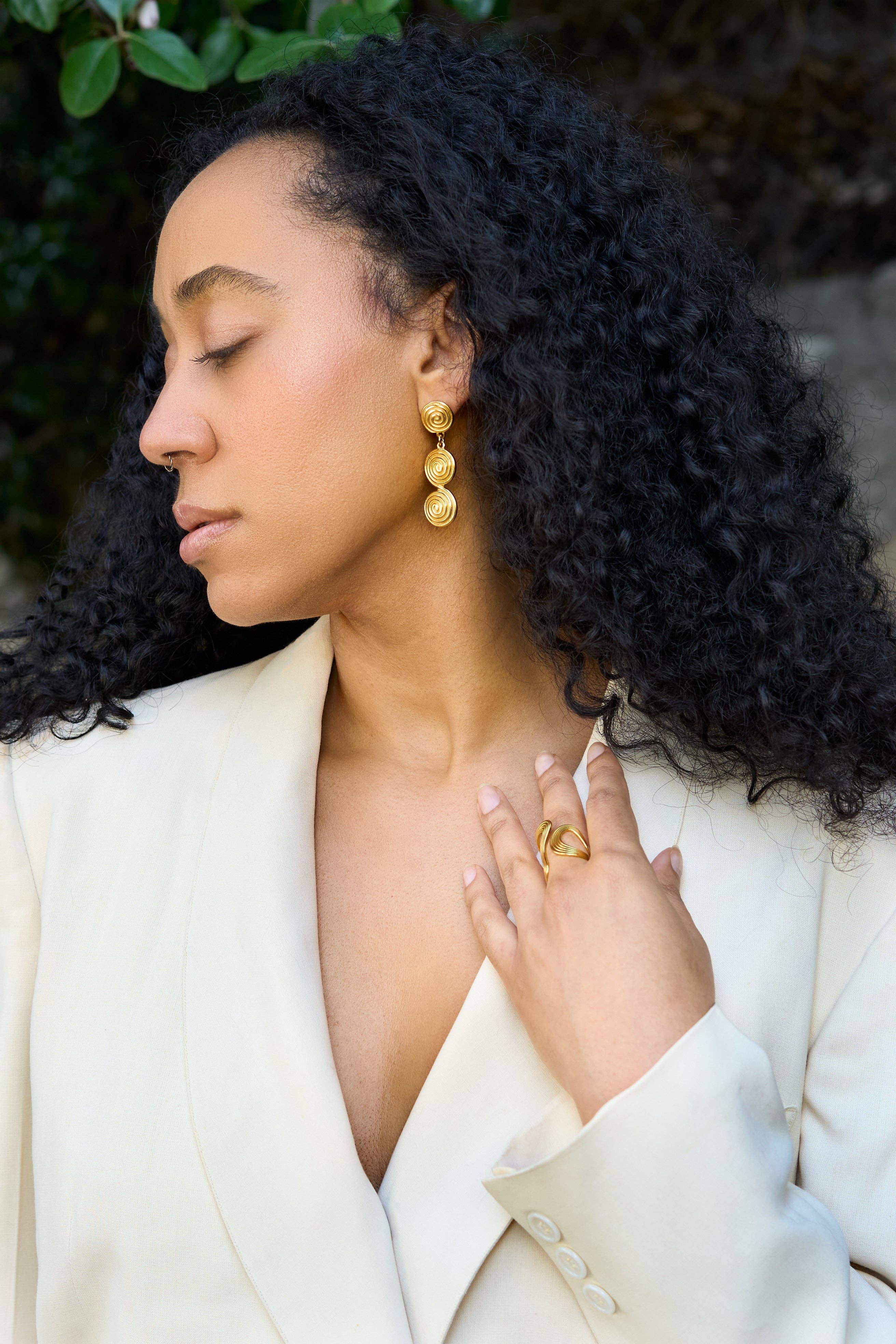 Peter + June Opposites Attract Ring - 18K Gold Plated