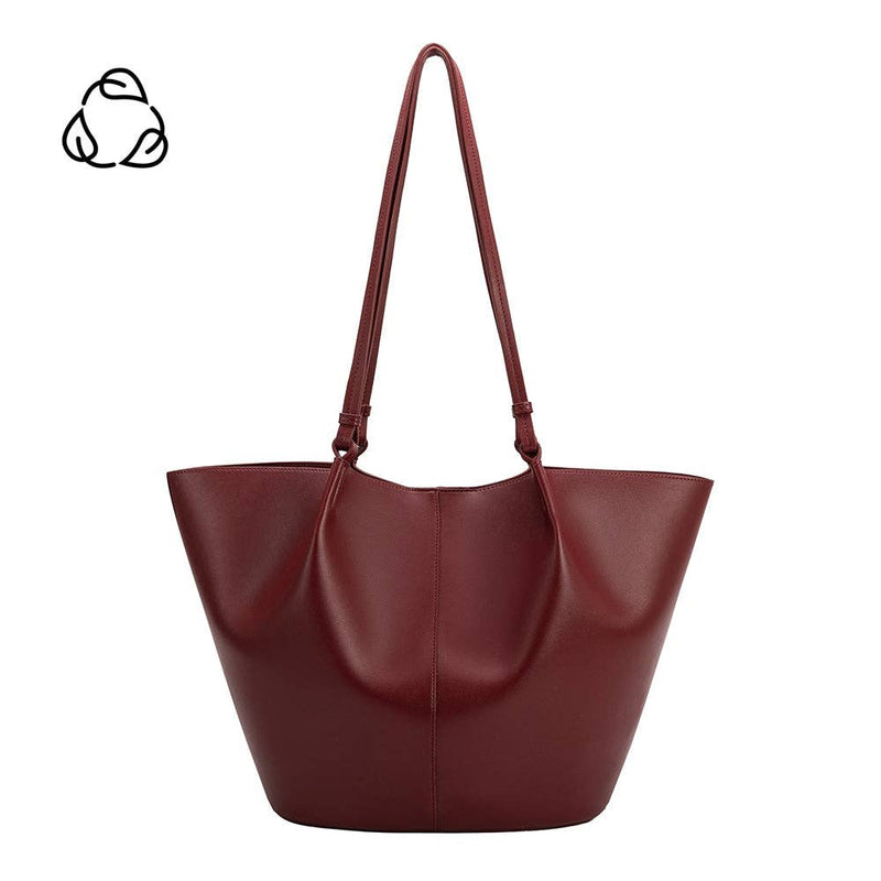 Lydia Cranberry Recycled Vegan Shoulder Bag