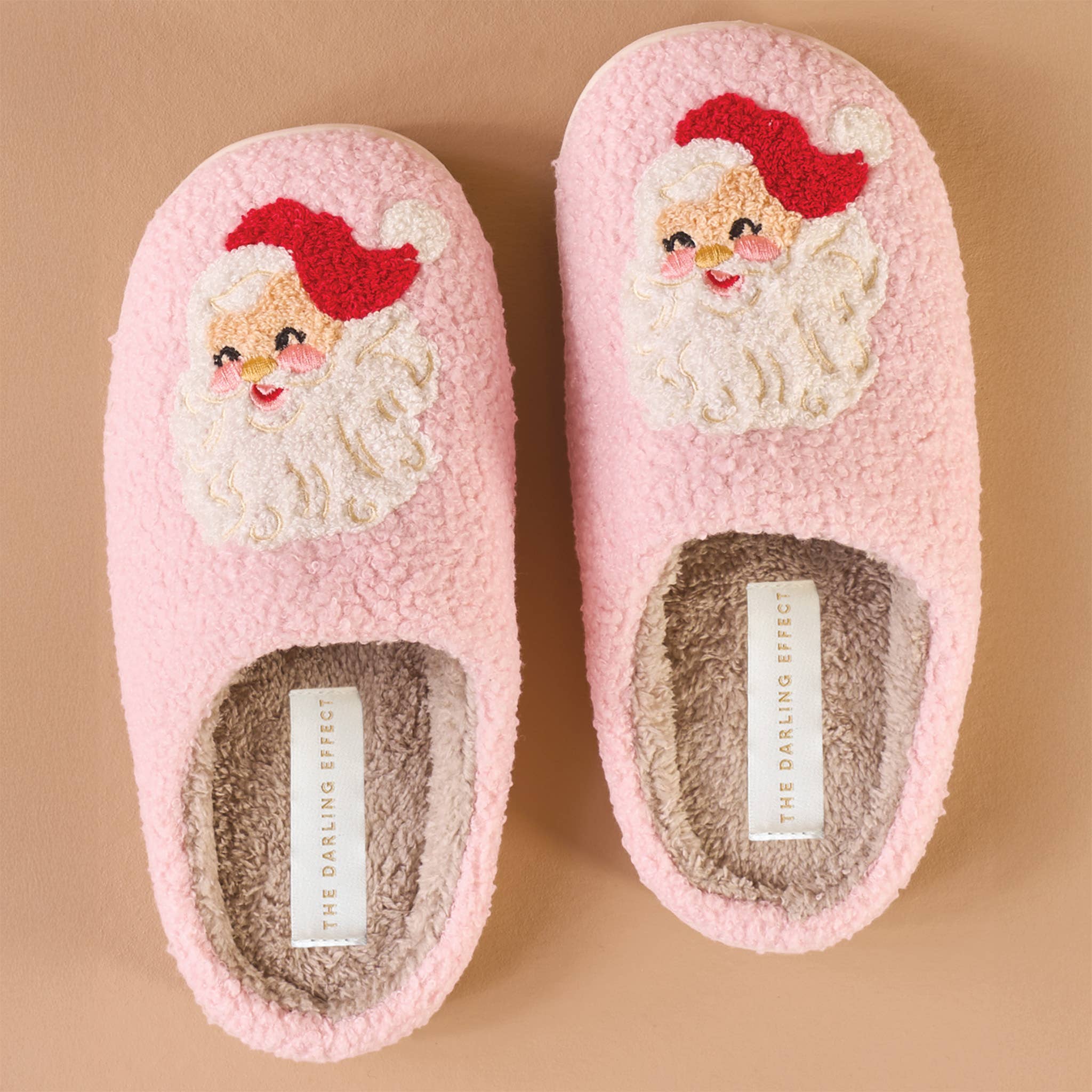 Fuzzy Slippers-Santa