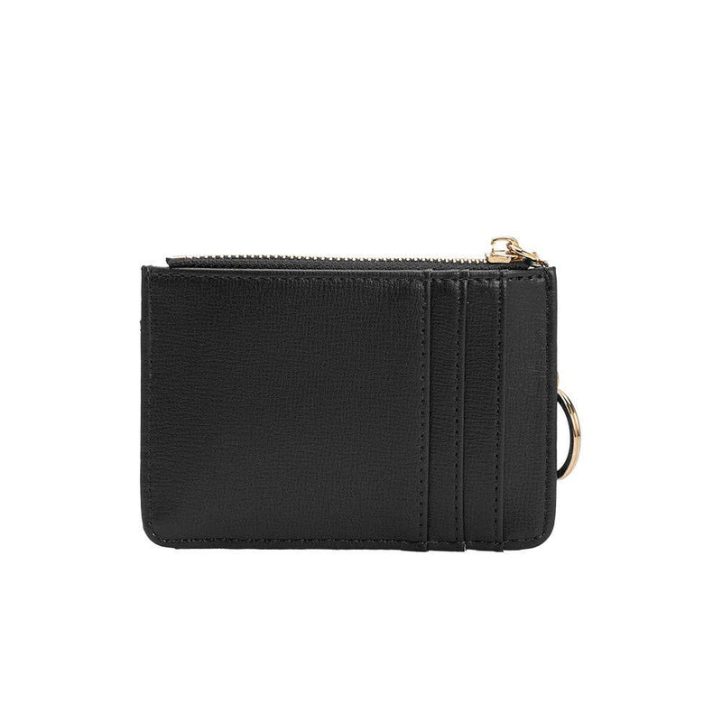 Kara Black Vegan Card Case Wallet