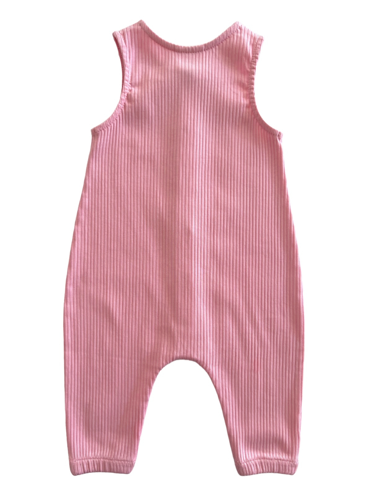 Organic Ribbed Bay Pink Jumpsuit