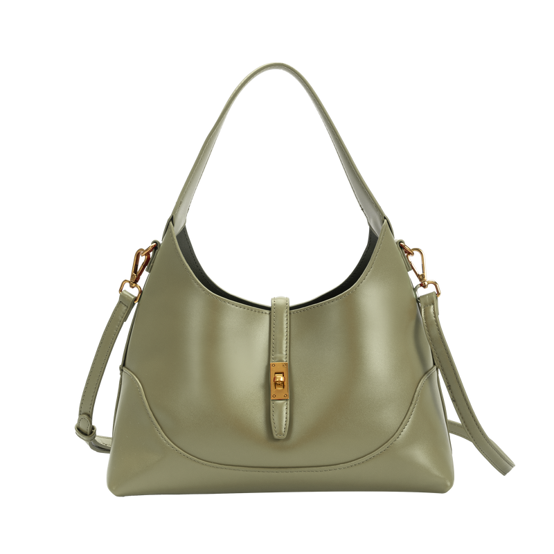 Melie Bianco Caroline Moss Recycled Vegan Shoulder Bag