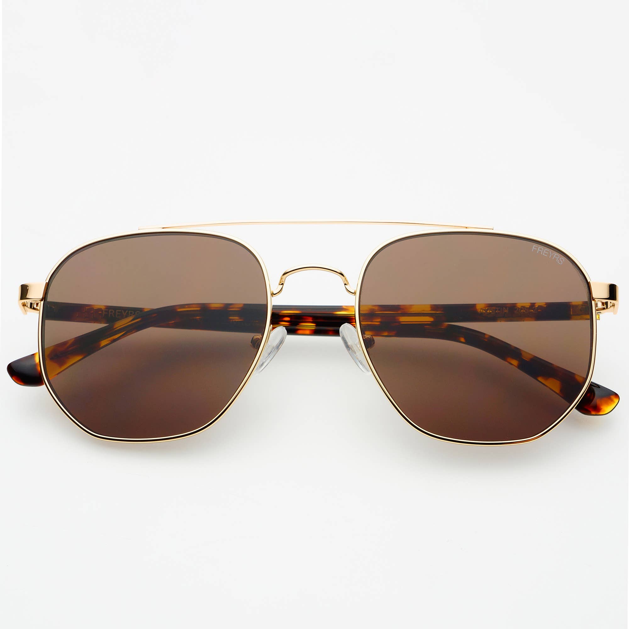 Austin Unisex Sunglasses : Gold / Brown