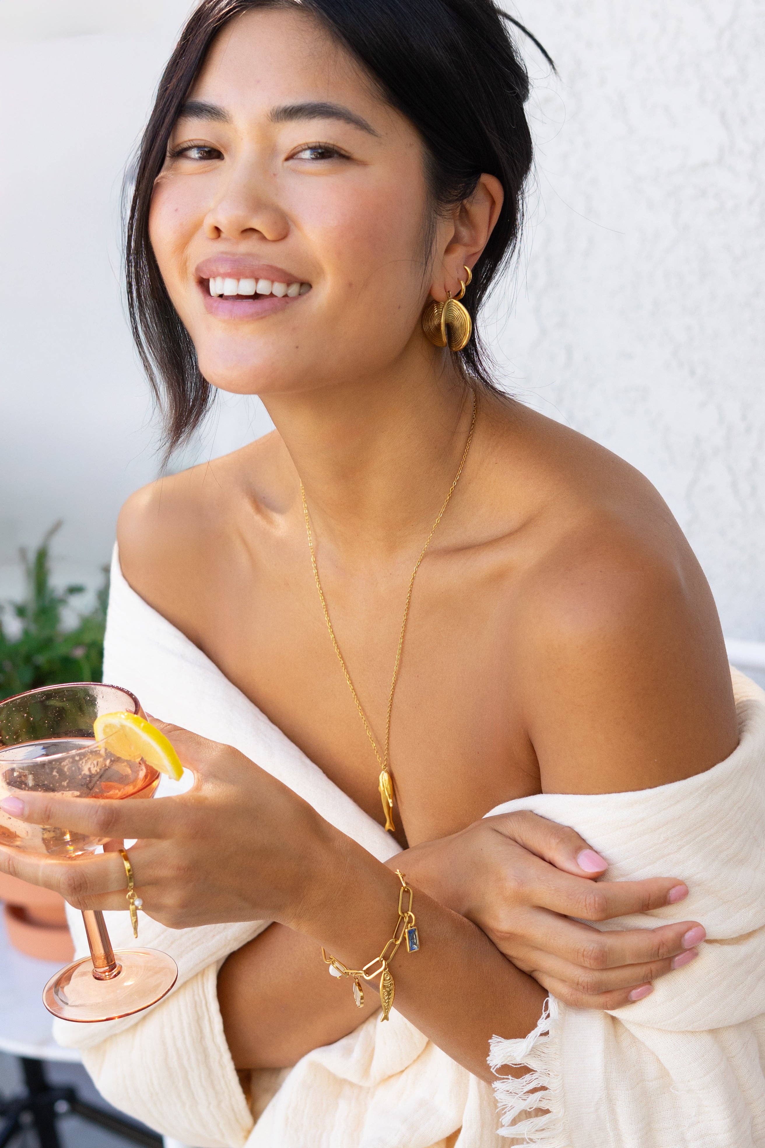 Lagoon Charm Bracelet - 18K Gold Plated