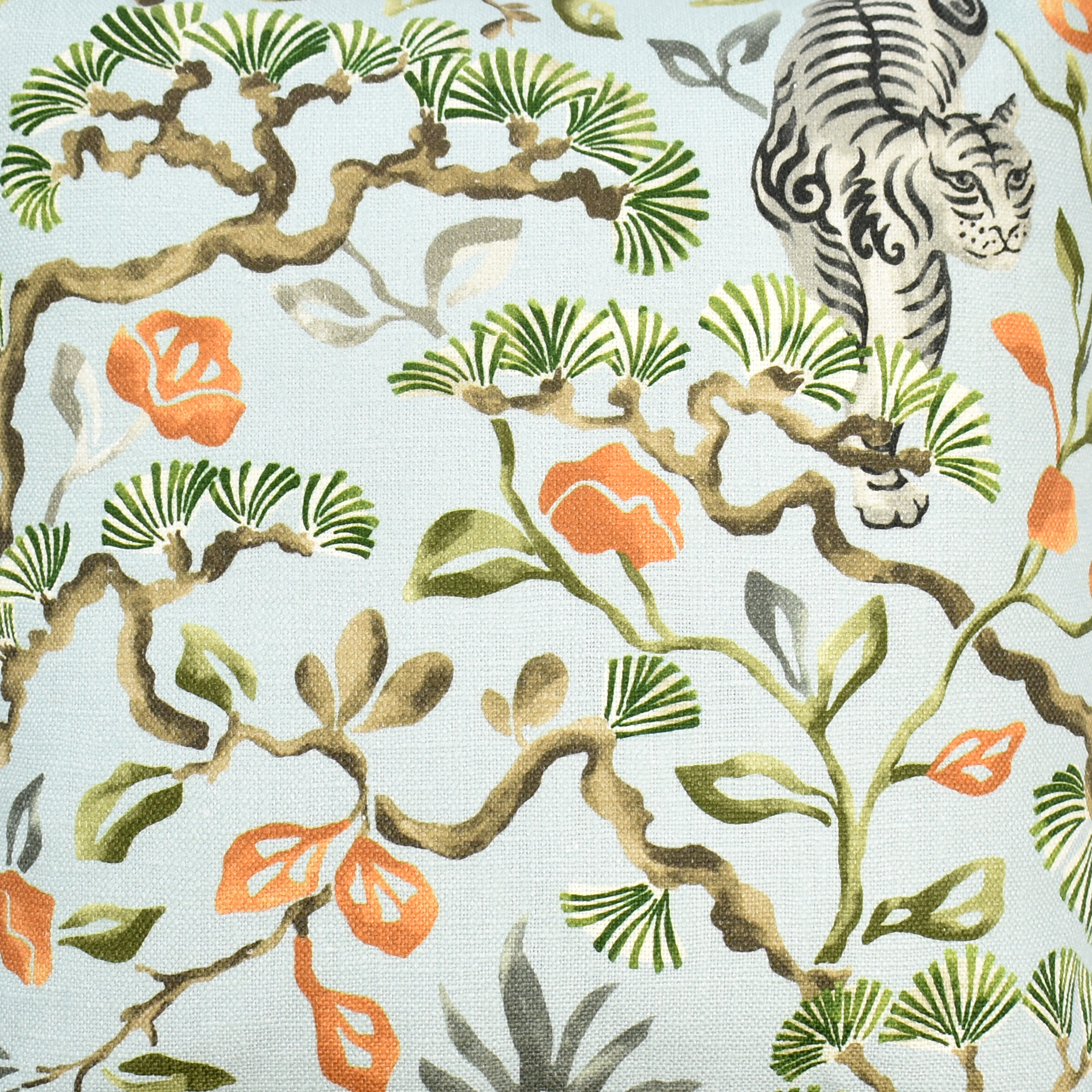 Acacia Bolster Pillow Aqua 8" x 24"