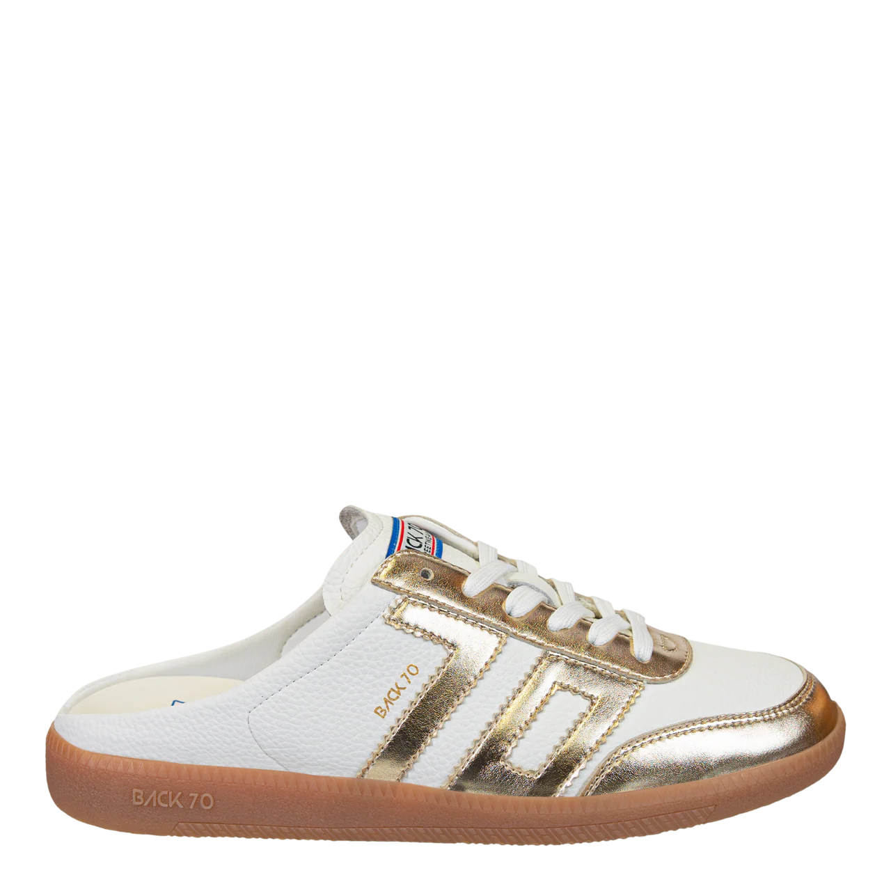 Back 70 Easter Backless Sneakers in Gold