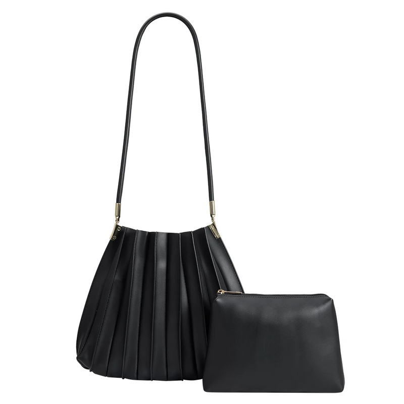 Melie Bianco Carrie Medium Shoulder Bag - Black