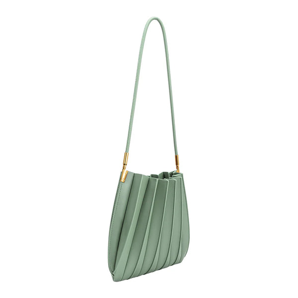 Melie Bianco Carrie Sage Pleated Bag