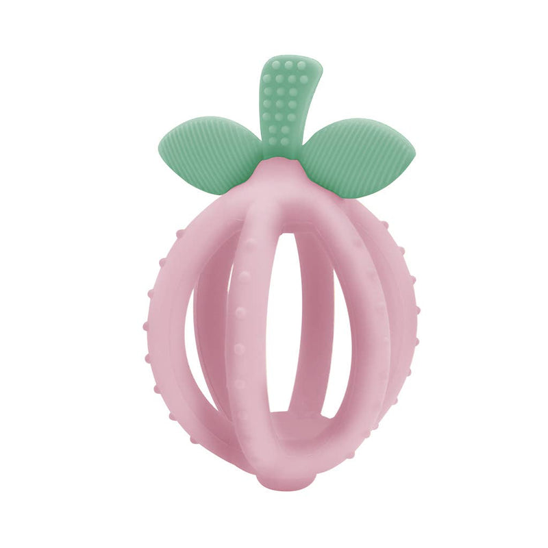 Bitzy Biter™ Teething Ball Baby Teether: Pink Lemonade