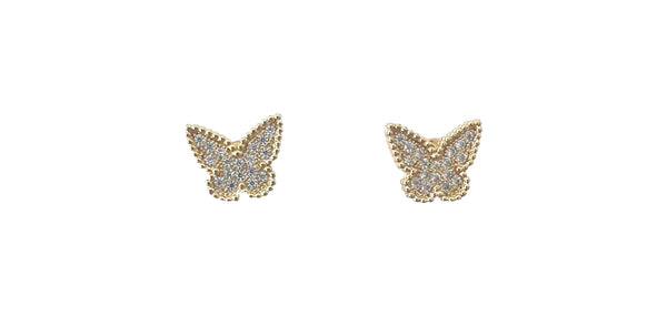 Gemelli Tilly Gold Butterfly Stud