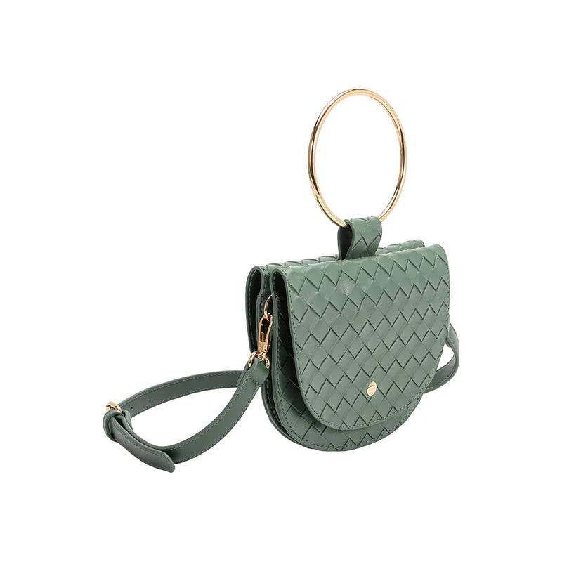 Melie Bianco Felix Teal Top Handle Bag