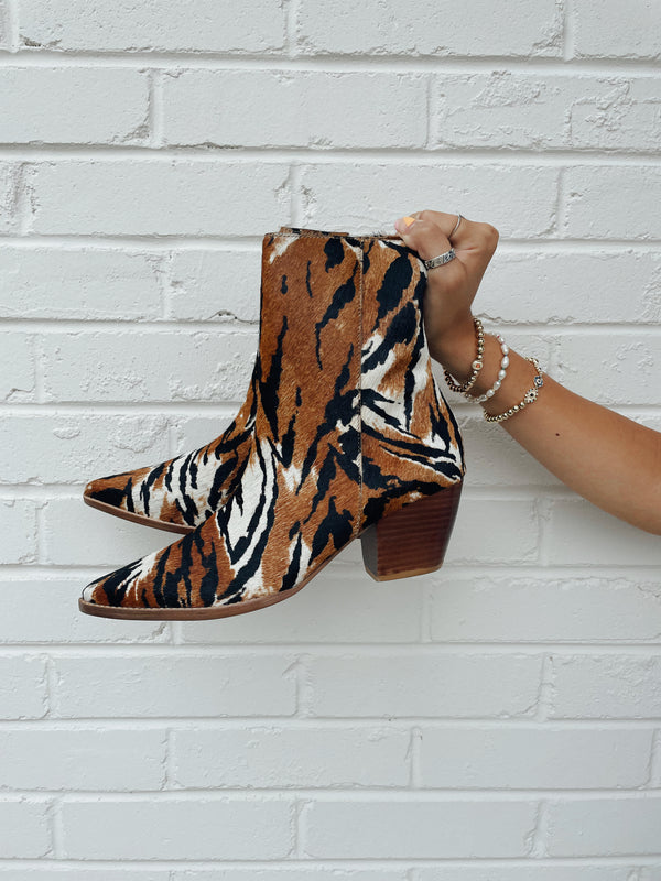 Matisse Caty Ankle Boot - Brown Zebra