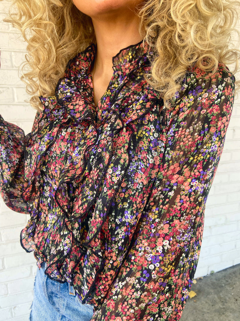 Buddylove Lonnie Long Sleeve Blouse - Babys Breath