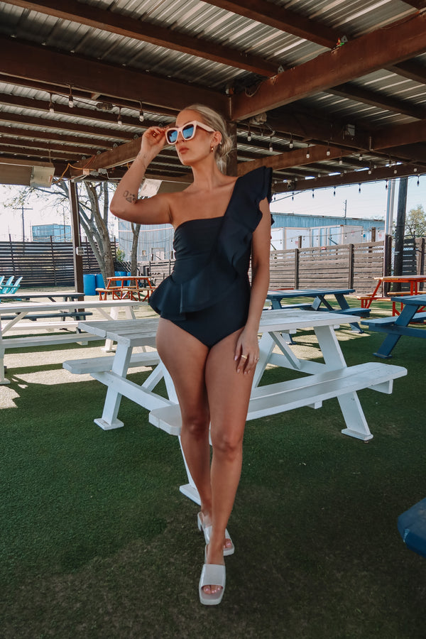 Buddylove Knox One Shoulder One-Piece - Black