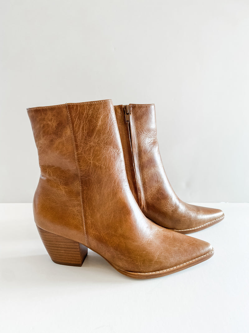 Matisse Caty Bootie - Natural Tan Leather