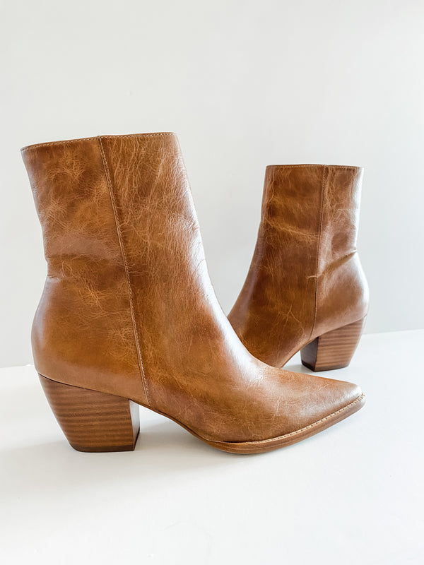 Matisse Caty Bootie - Natural Tan Leather