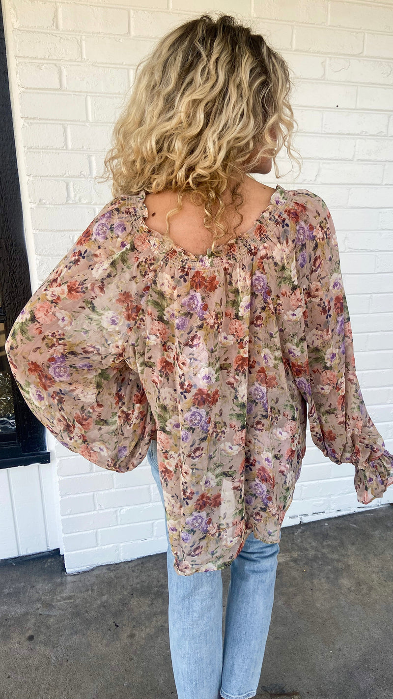 Buddylove Mandy Long Sleeve Blouse - Vintage