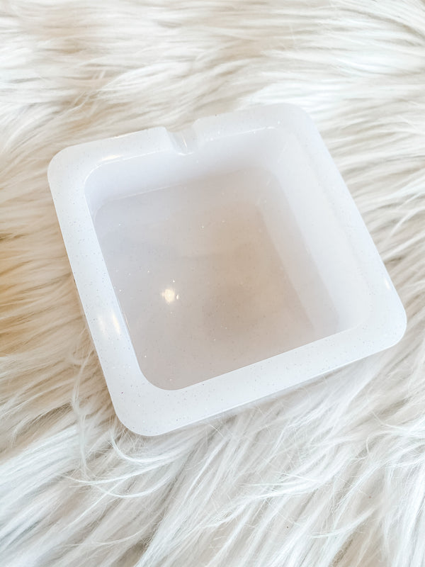 Rounded Square Resin Trinket Tray