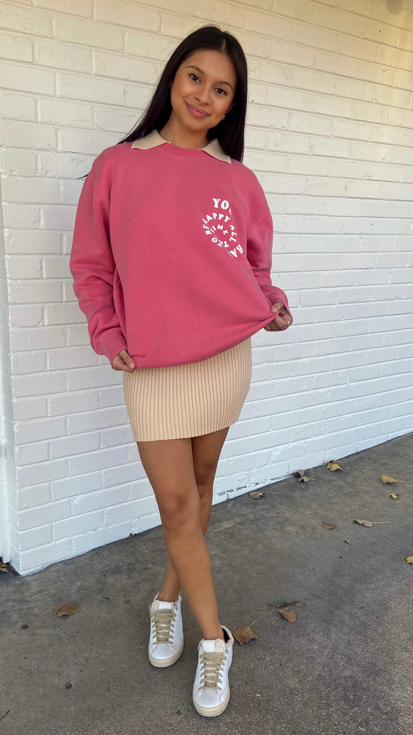 Don't Have to Be Happy Pullover