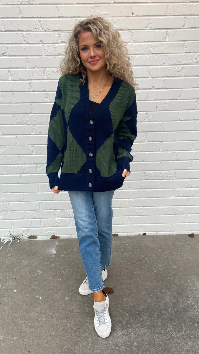 Pistola Evelyn Oversized Cardigan - Ivy Diamonds Play