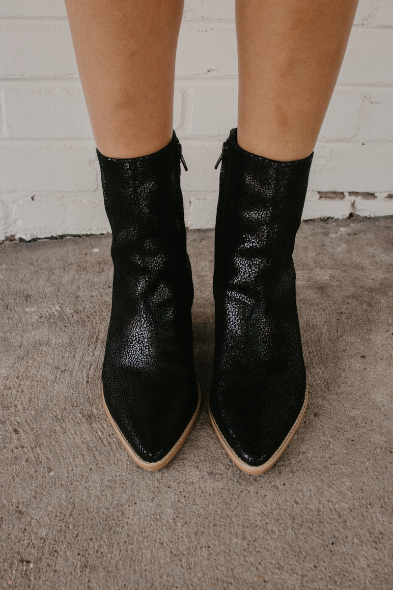 Matisse Caty Ankle Boot - Black Mini Leopard