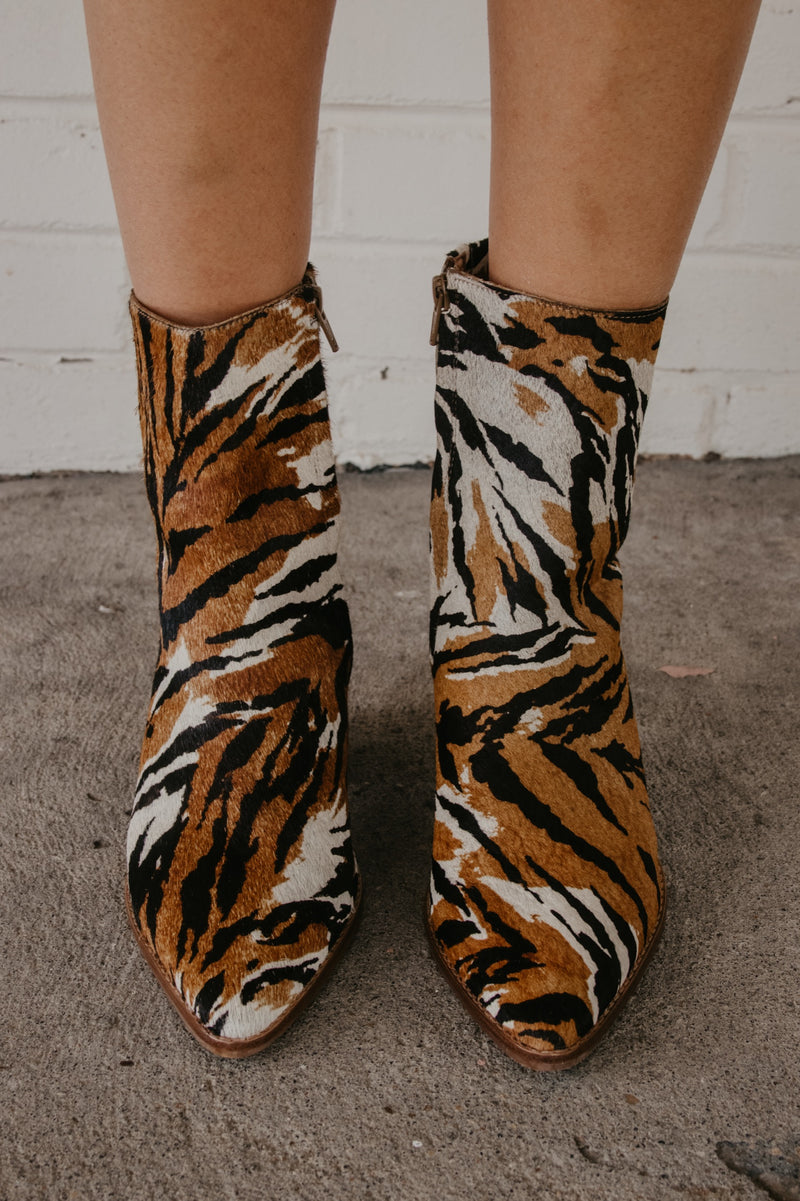 Matisse Caty Ankle Boot - Brown Zebra