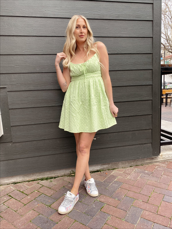 Springtime Mint Mini Dress