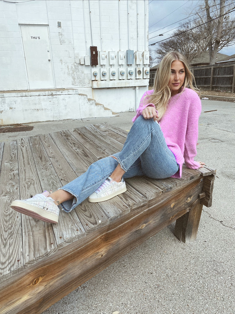 Pistola Vania V Neck Sweater - Rose