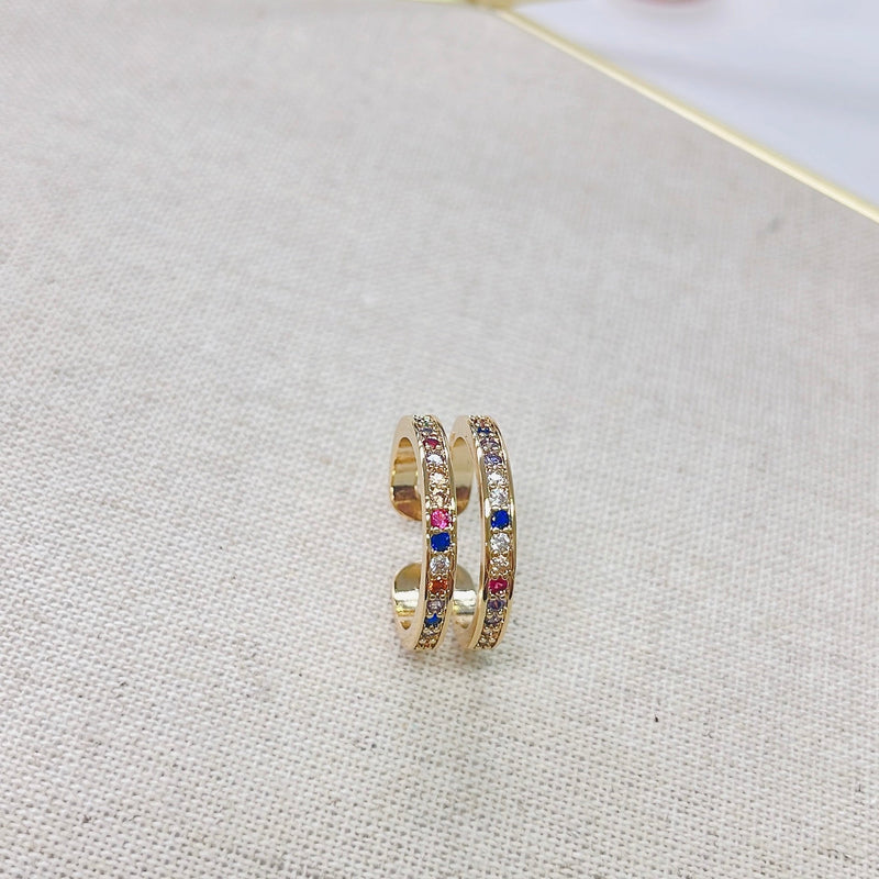 Treasure Jewels Double Rainbow Ring