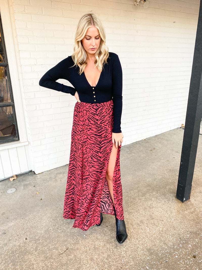 BuddyLove Bridget Maxi Skirt - Tigers Blood