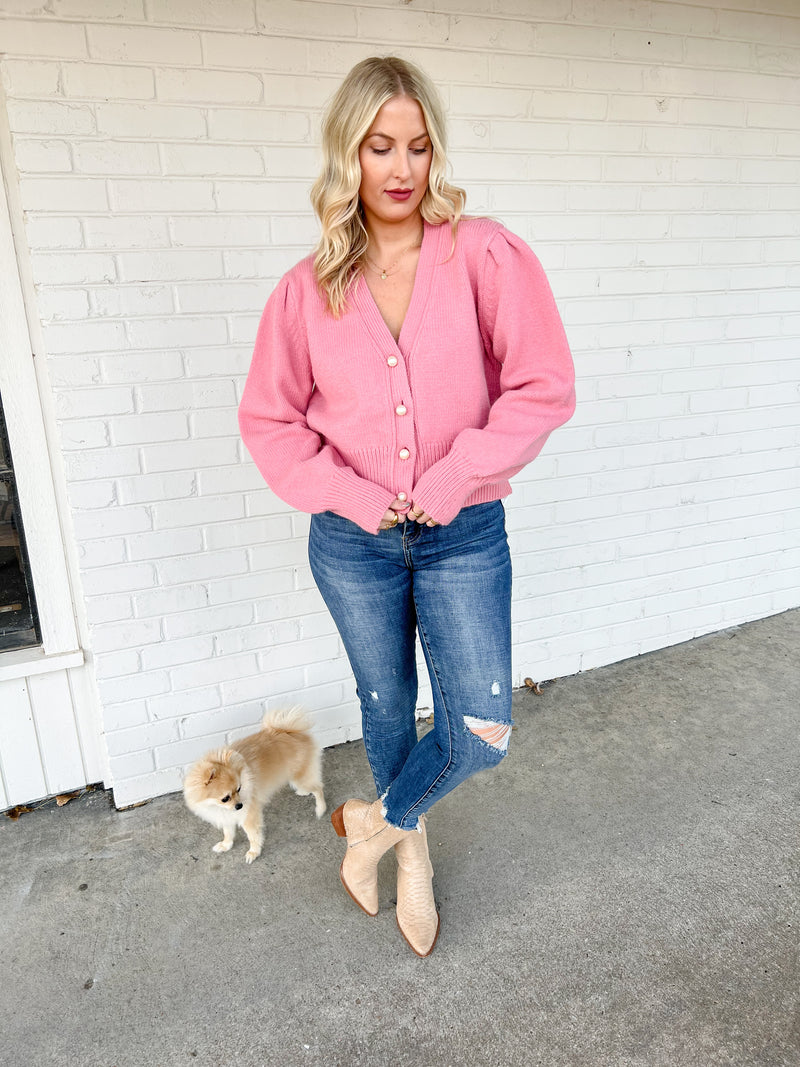 Blair Cardigan - Pink